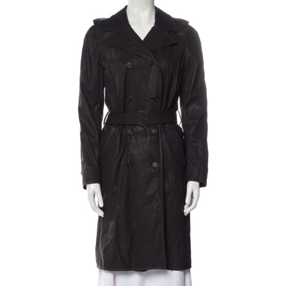Prada Leather Trench Coat